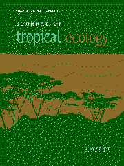 couverture Journal of Tropical Ecology